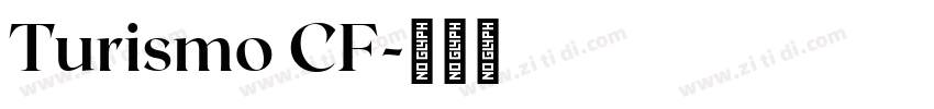 Turismo CF字体转换
